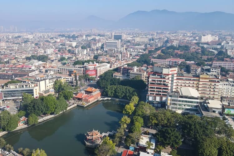 Escena de viaje en Quanzhou